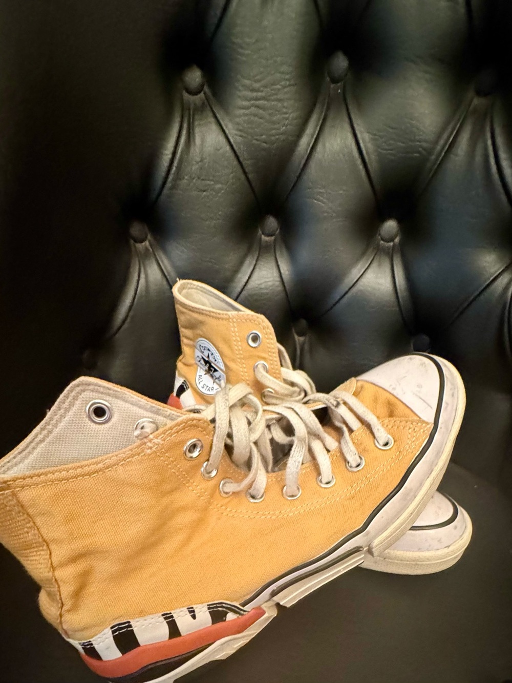 Converse CPX70 High-Top sneakers in the "Zinc Yellow" colorway Sz 9